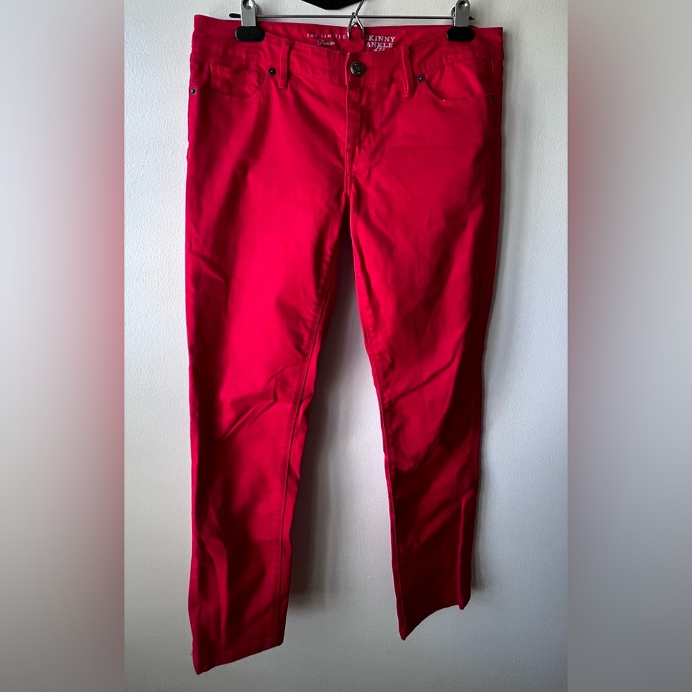 Red Denim Jeans- Size 8